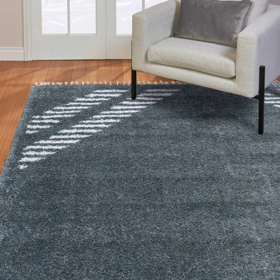 Zurich Shag Rug, Lenola Collection, Dark Gray, 7 ft. 10 in. x 10 ft.