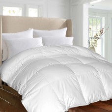 1000 Thread Count Cotton Down Alternative Comforter, One Color, Full/Queen