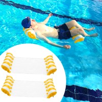 2 Pack Inflatable Water Hammock, Air Mattress, Aqua Lounger & Floating Sleep Pillow for Swimming Pool or Beach – Foldable & Easy to Carry