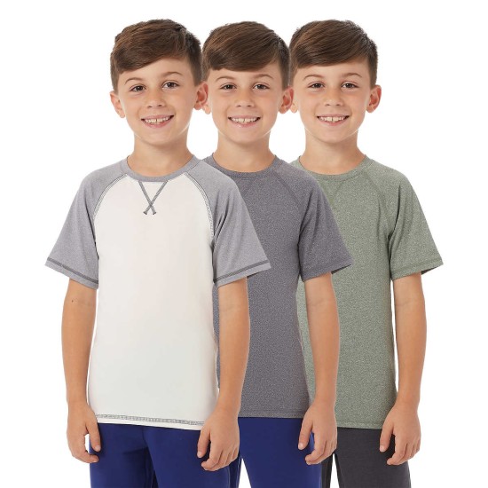  Cool Youth 3-pack Active Tee, Green, Large