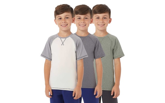  Cool Youth 3-pack Active Tee, Green, Large