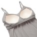  Ladies' Bra Cami, 2-pack, Gray, Large