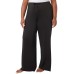  Ladies' Lounge Pant, 2-pack, Black, Medium