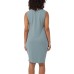  Ladies' Sleeveless Dress, Green, Large