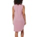  Ladies' Sleeveless Dress, Pink, Large