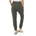  Ladies' Twill Jogger, Green, 3X
