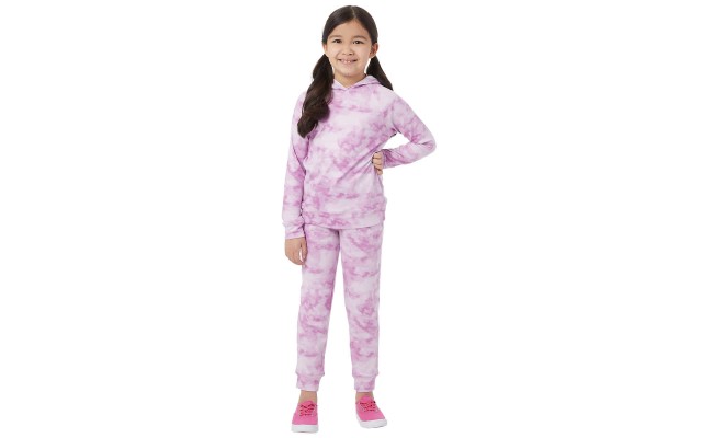  Youth 2-piece Set, Pink, Large