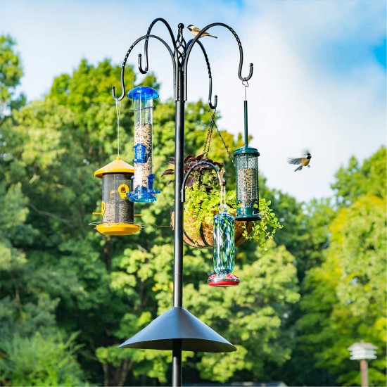 92-inch Wild Bird Feeding Station with Baffle