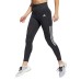  Ladies' 3-Stripe Tight with Mesh, Gray, Medium