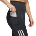  Ladies' 3-Stripe Tight with Mesh, Gray, Small