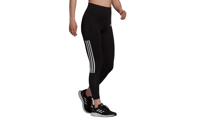  Ladies' 3-Stripe Tight with Mesh, Black, X-Small