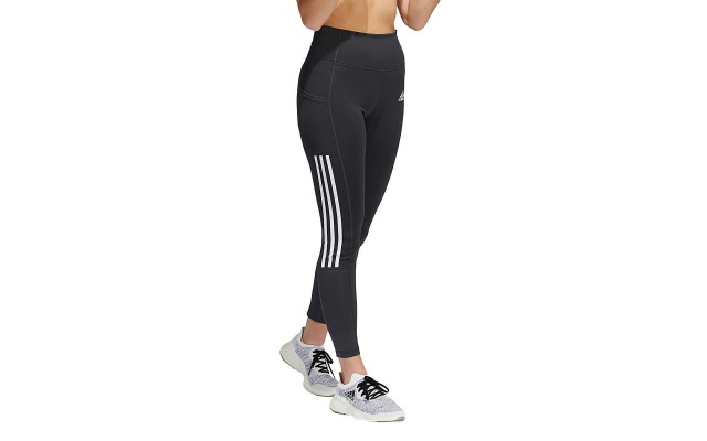  Ladies' 3-Stripe Tight with Mesh, Gray, Small
