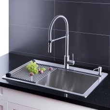 AFA Stainless 33-inch Sink and Semi Pro Faucet Combo