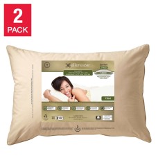 Allerease Organic Cotton Cover Pillow, 2-pack