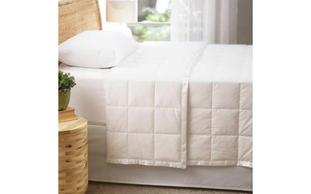  RDS Down Blanket, White, Twin