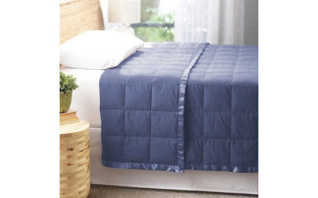  RDS Down Blanket, Silver, Queen