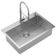  Culver Welded Kitchen Sink and Semi-Pro Faucet Package