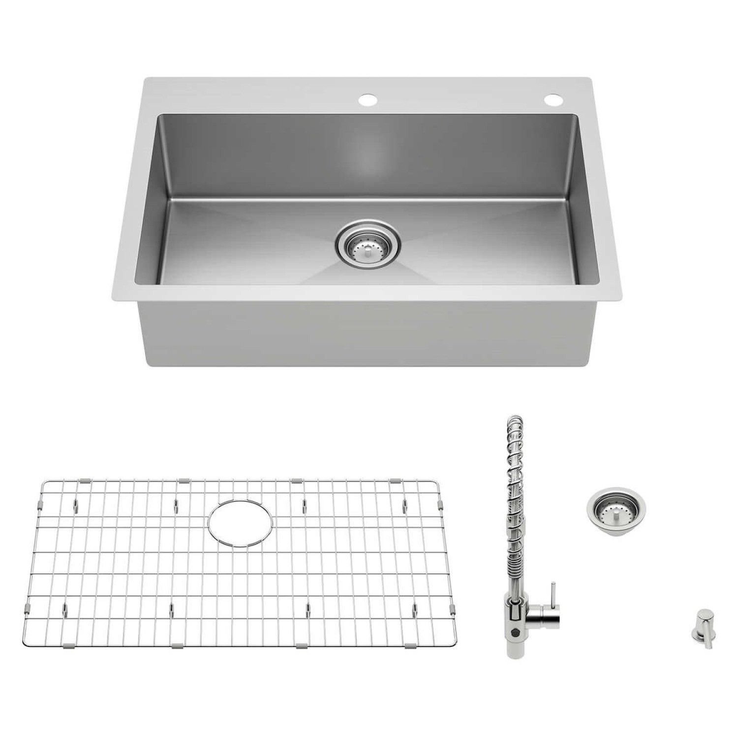 American Standard Culver Welded Kitchen Sink and Semi-Pro Faucet Package