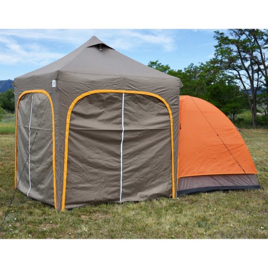 Apex Camp Dome Tent With Canopy and Walls