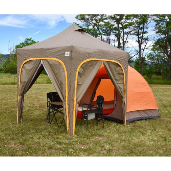 Apex Camp Dome Tent With Canopy and Walls