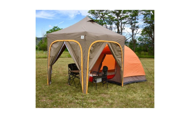 Apex Camp Dome Tent With Canopy and Walls