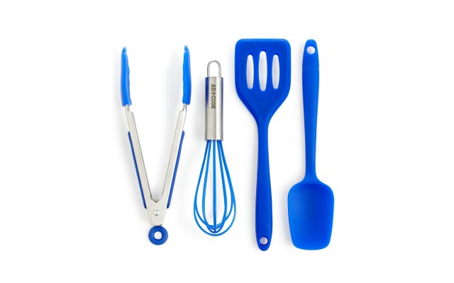 Art & Cook Mini Kitchen Utensils, Set of 4, Blue