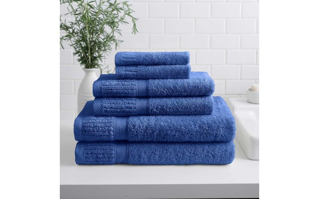 Asheville 6-piece Towel Set, Blue