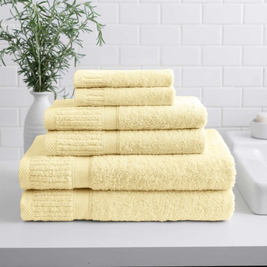 Asheville 6-piece Towel Set, Yellow