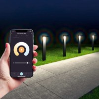 Atomi Smart Color Changing LED Pathway Lights, 4-pack Starter Kit