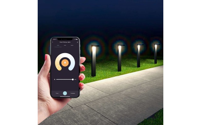  Smart Color Changing LED Pathway Lights, 4-pack Starter Kit