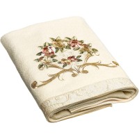 Avanti® Rosefan Bathroom Collection, Natural, BATH TOWEL