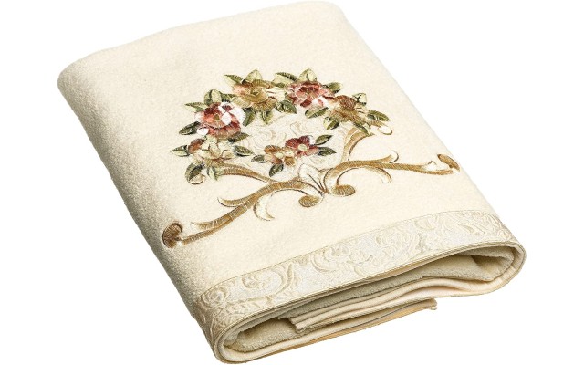 ® Rosefan Bathroom Collection, Natural, BATH TOWEL