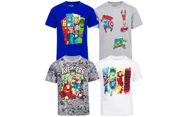 Avengers Kids' 4-pack Tee, One Color, 3T