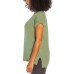  Ladies' Roll Sleeve Tee, Green, 3X