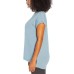  Ladies' Roll Sleeve Tee, Blue, 3X