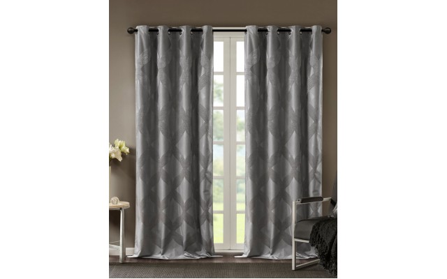 Bentley 50″ x 84″ Ogee Jacquard Total Blackout Window Panel