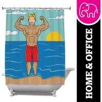 BigMouth Inc. in The Buff,Rockstar,Worst Job Ever Shower Curtain