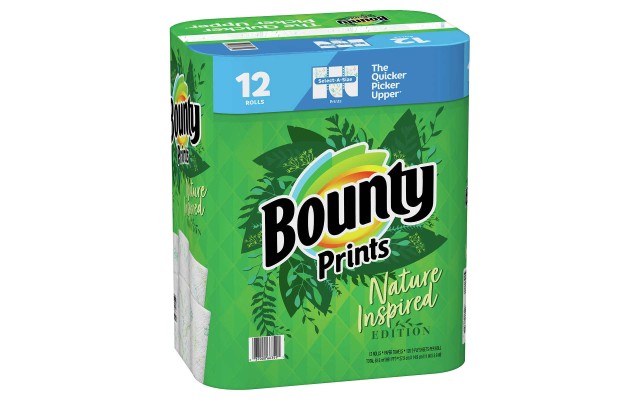  Prints Select-A-Size Paper Towels, 2-Ply, 128 Sheets, 12-count
