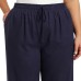  Ladies' Linen Blend Pant, Blue, 2X