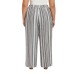  Ladies' Linen Blend Pant, Gray, Small