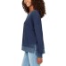  Ladies' Crewneck Pullover, Blue, X-Large