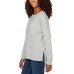  Ladies' Crewneck Pullover, Gray, 2X