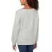  Ladies' Crewneck Pullover, Gray, 2X
