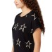  Ladies' Crewneck Top, Black, 2X