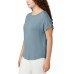  Ladies' Crewneck Top, Blue, 2X