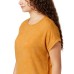  Ladies' Crewneck Top, Gold, 2X