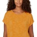  Ladies' Crewneck Top, Gold, 2X