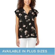 Buffalo Ladies' Flutter Sleeve Floral Top