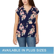 Buffalo Ladies' Flutter Sleeve Floral Top