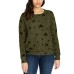  Ladies' Printed Cozy Top, Green, XX-Large